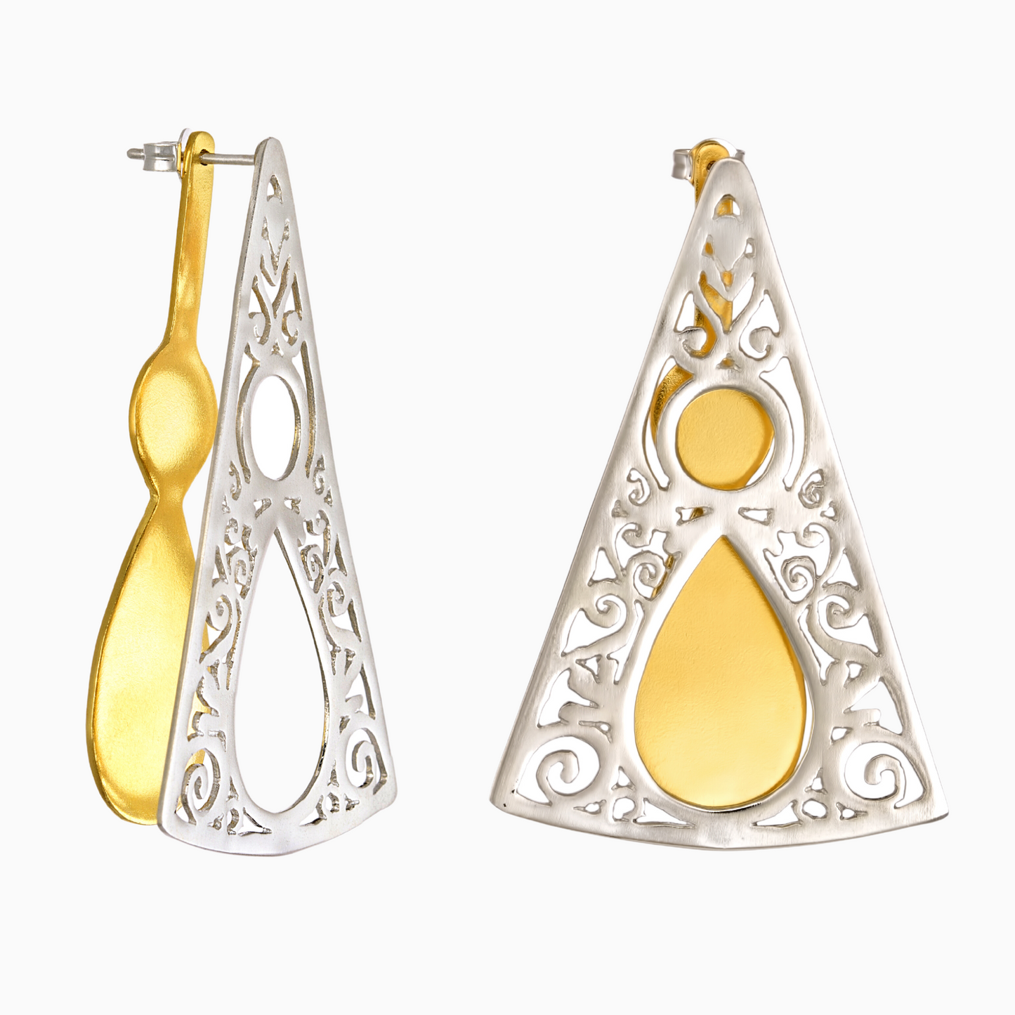 1821 Revolution earrings by NORIDU Jewelry - Greek Jewellery Designer