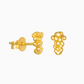 NORIDU Jewelry Bubbles studs in gold - Greek Jewellery Designer