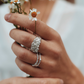 NORIDU Jewelry Bubbles Crown Set of two rings in silver - Greek Jewellery Designer