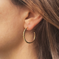 NORIDU Jewelry Bubbles large hoops earrings in gold plated 925 silver - Greek Jewellery Designer