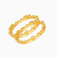 NORIDU Jewelry Bubbles Crown Set of two rings in gold - Greek Jewellery Designer