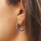 NORIDU Jewelry Bubbles pointed hoops in 925 silver - Greek Jewellery Designer