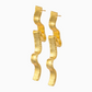 NORIDU Jewelry Volcanoes Statement gold plated earrings  - Greek Jewellery Designer