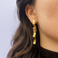 NORIDU Jewelry Volcanoes Statement gold plated earrings - Greek Jewellery Designer